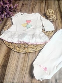 Σετ εξόδου νεογέννητου από 100% βαμβάκι με κέντημα 10 τεμαχίων Εκρού