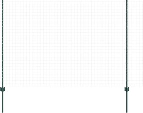 vidaXL Στύλος Περιφράξεων 44 pcs Πράσινο 200 cm Ατσάλι