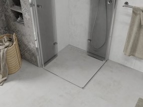 Mexen Lima Διπλή πτυσσόμενη καμπίνα ντους 90 x 90 cm, διαφανής, χρώμιο