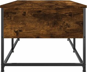 vidaXL Τραπεζάκι Σαλονιού Καπνιστή Δρυς 100x51x40 εκ. Επεξεργασμ. Ξύλο