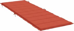 vidaXL Μαξιλάρι Ξαπλώστρας Κόκκινο 186x58x4 εκ. Ύφασμα