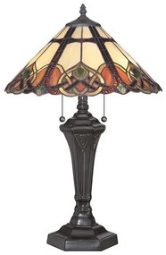 Επιτραπέζιο Φωτιστικό 2xE27  Μπρονζέ Tiffany  Cambridge QZ-CAMBRIDGE-TL Elstead Lighting-QZ-CAMBRIDGE-TL-Μπρονζέ QZ-CAMBRIDGE-TL
