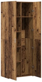 vidaXL Μπουφές Παλιό Ξύλο 70x42.5x185 εκ. Μηχανικό Ξύλο