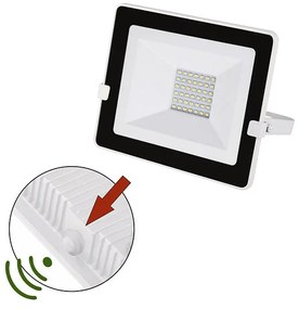 Adeleq Προβολέας Led-Smd 30W Φωτοκύτταρο 4000Κ Ip65 Λευκός 3-030301