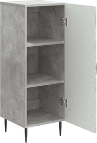 vidaXL Πλαϊνό γραφείο Γκρι Σκυροδέματος 33 x 34,5 x 89,5 εκ