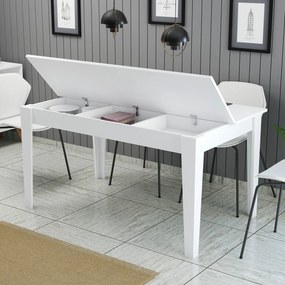 Τραπέζι Τραπεζαρίας Λευκό GAGREL 145x88x75