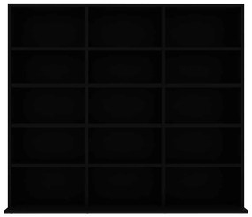vidaXL Έπιπλο για CD Μαύρο 100 x 23 x 89,5 εκ. από Επεξ. Ξύλο