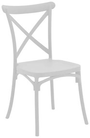 Καρέκλα Crossie pp λευκό 51x48x90εκ Υλικό: PP 292-000007