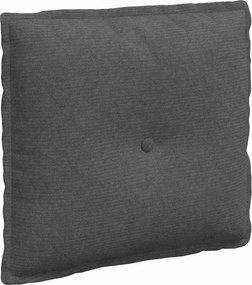 vidaXL Μαξιλάρι Πλάτης Σκούρο Γκρι 50 x 45 x 19 cm