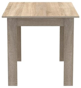 Σετ Τραπεζαρίας Manka-Julita 5 τεμ Sonoma - Μαύρο 110x80x77εκ. 110x80x77 εκ.