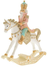 Διακοσμητικός Ιππότης Σε Κουνιστό Άλογο 86659 22,5x7,5x29,5cm Multi