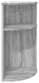 vidaXL End Table Γκρίζο Σονομα 29,6 x 29,6 x 60 εκ Επεξεργασμένο ξύλο