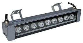 Adeleq Προβολέας Led Ισχύος Επιμήκης 0.3Μ 10W 10° Ψυχρό Ip65 Γραφίτης 3-70100