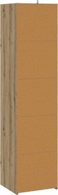 vidaXL Πλαϊνό γραφείο Artisan Δρυς 45 x 41 x 185 εκ.