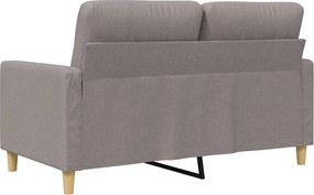 vidaXL Καναπές Διθέσιος Taupe 120 εκ. Υφασμάτινος