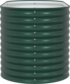 vidaXL Ανεβασμένο Κρεβάτι Πράσινο 160 x 80 x 81 cm Ατσάλι