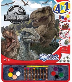 Σετ Ζωγραφικής Giga Block Jurassic World 1023-62745 Multi As Company