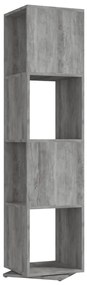 vidaXL Ντουλάπι Περιστρεφόμενο Γκρι Σκυρ. 34,5x34,5x147,5 Μοριοσανίδα
