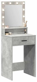 vidaXL Κομοδίνο Γκρι σκυροδέματος 50 x 41 x 135 εκ Επεξεργασμένο ξύλο