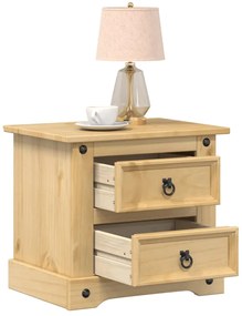 vidaXL Κομοδίνο Corona 53x39x50 εκ. από Μασίφ Ξύλο Πεύκου