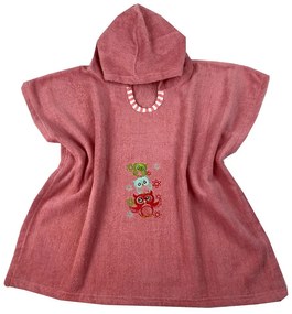 Πόντσο Παιδικό Family Owls Pomegranate Astron