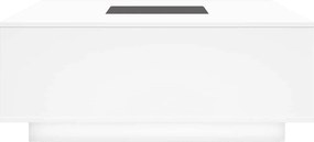 vidaXL Τραπεζάκι Σαλονιού Infinity LED Λευκό 100x100x40 εκ.