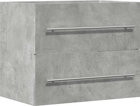 vidaXL Ντουλάπι Νιπτήρα Γκρι Σκυροδέμ. 60 x 38,5 x 48 εκ. Επεξ. Ξύλο
