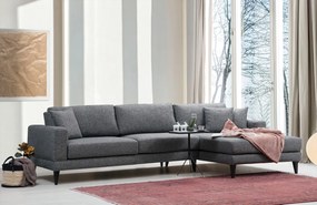 Corner Sofa-Bed Nordic Corner Right (L3+Chl) Dark Grey