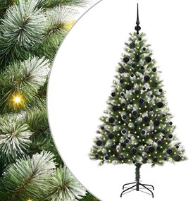 vidaXL Τεχνητό Δέντρο Χριστουγέννων με μέρη που αναδιπλώνονται και χιονάκι