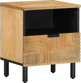 vidaXL Κομοδίνο καφέ 40x33x46 cm από μασίφ ξύλο Mango