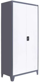 Ντουλάπα Valja 721-00-005 90x45x190cm White-Grey