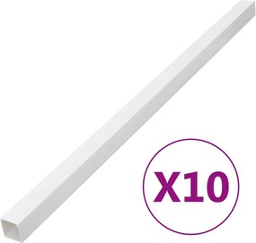 vidaXL Κανάλι Καλωδίων 100 x 40 χιλ. 10 μ. από PVC