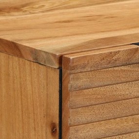 vidaXL Πλαϊνό Γραφείο 2 pcs Καφέ 60 x 33 x 75 cm Μασίφ ξύλο ακακίας