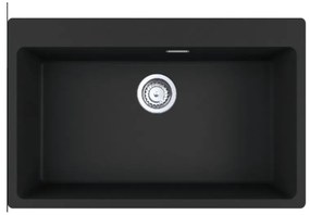 Franke Centro 2.0 CNG 610/210-73 Matt Black Γρανιτένιος Νεροχύτης 80cm