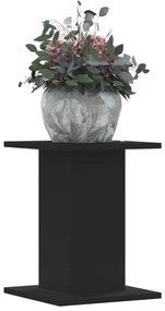vidaXL Βάσεις Φυτών 2 τεμ. Μαύρες 30x30x40 εκ. από Επεξεργασμένο Ξύλο