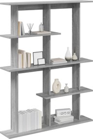 vidaXL Ράφι Τοίχου Γκρι Sonoma 102 x 20 x 130 εκ.