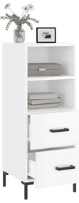 vidaXL Ντουλάπι Γυαλιστερό Λευκό 34,5x34x90 εκ. Επεξεργασμένο Ξύλο