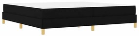 vidaXL Κρεβάτι με ελατήρια Μαύρο, Καφέ 200 x 200 cm
