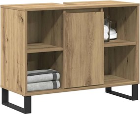 vidaXL Ντουλάπι Μπάνιου Artisan Oak 80 x 33 x 60 εκ Επεξεργασμένο ξύλο
