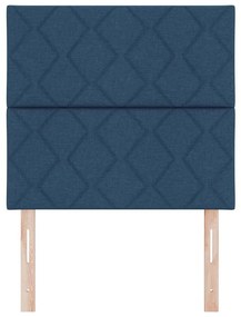 vidaXL Υφασμάτινο Κεφαλάρι Geometric με κεφαλάρι Μπλε 90 cm ύφασμα