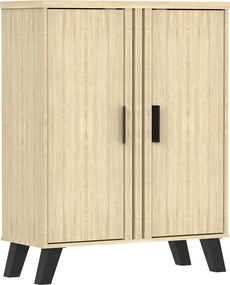 Παπουτσοθήκη-ντουλάπι Shoby pakoworld sonoma 70.5x30x91εκ