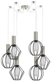 Φωτιστικό Οροφής Πολύφωτο Homelighting Adept Flex 77-8923 Nickel