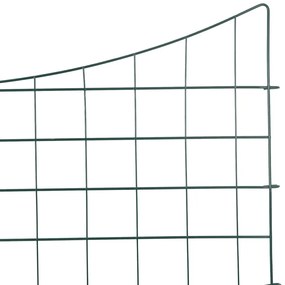vidaXL Σετ φράχτη για λιμνούλες 5 pcs Πράσινο 100 x 50 cm Ατσάλι