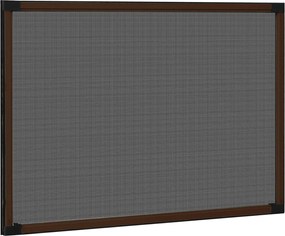 vidaXL Σήτα Παραθύρου Επεκτεινόμενη Καφέ (75-143)x50 εκ.