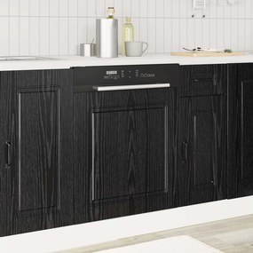 vidaXL Πάνελ πλυντηρίου πιάτων KALMAR Μαύρη Δρυς 60 x 1,5 x 67 cm