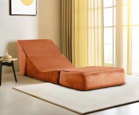 1-Seat Sofa-Bed Origami Convertable - Orange Orange
