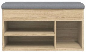 vidaXL Παπουτσοθήκη Sonoma Δρυς 82x32x45,5 εκ. από Επεξεργασμένο Ξύλο