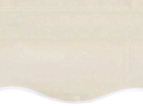 vidaXL Τεντόπανο Κρεμ 4 x 3 μ. Καραβόπανο (Χωρίς Πλαίσιο)