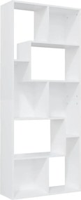 vidaXL Βιβλιοθήκη Λευκή 67 x 24 x 161 εκ. από Επεξ. Ξύλο