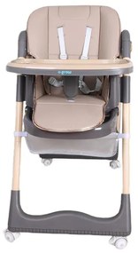U-Grow UG-330-BR Παιδική Καρέκλα τραπεζαρίας ρυθμιζόμενη σε ύψος, ρυθμιζόμενη πλάτη 4 θέσεων, αναδιπλούμενη, καφέ
